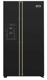 dolce-vita-kjoleskap-svart-messing-90-cm