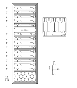 outlet-integrerbart-vinkoleskab-winekeeper-exclusive-112d-push-pull