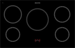 piano-de-cuisson-dolce-vita-90-cm-2-fours-noir-bronze-induction