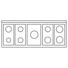 dolce-vita-gasskomfyr-150-cm-2-ovner-sort-messing