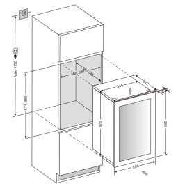 integrerbart-vinskap-winekeeper-49d-stainless