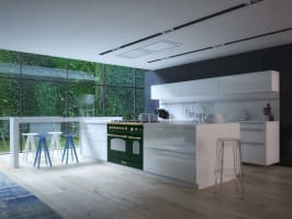 dolce-vita-gasskomfyr-90-cm-2-ovner-gronn-messing