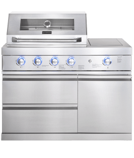 pure-barbecue-a-gaz-independant-avec-4-bruleurs-et-un-bruleur-d-appoint-infrarouge-inox