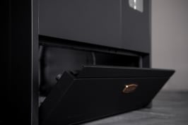 cuore-90-cm-2-backofen-schwarz-geburstetes-messing-gasherd