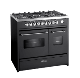 pazzano-cuore-piano-de-cuisson-a-gaz-90-cm-2-fours-noir-acier-brosse