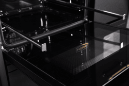 cuore-gasspis-90-cm-2-ugnar-svart-borstat-stal