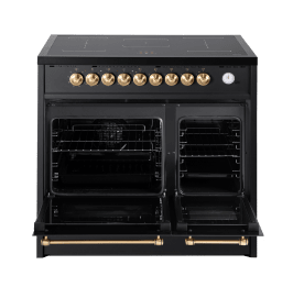 cuore-induktionsspis-90-cm-2-ugnar-svart-borstad-massing