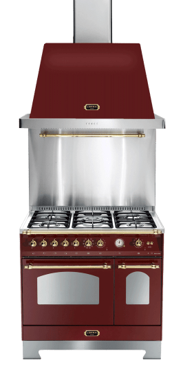 piano-de-cuisson-dolce-vita-90-cm-2-fours-rouge-bordeaux-laiton-gaz