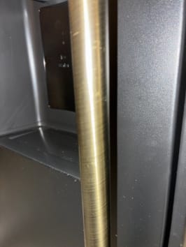 outlet-dolce-vita-kjoleskap-svart-bronse-90-cm