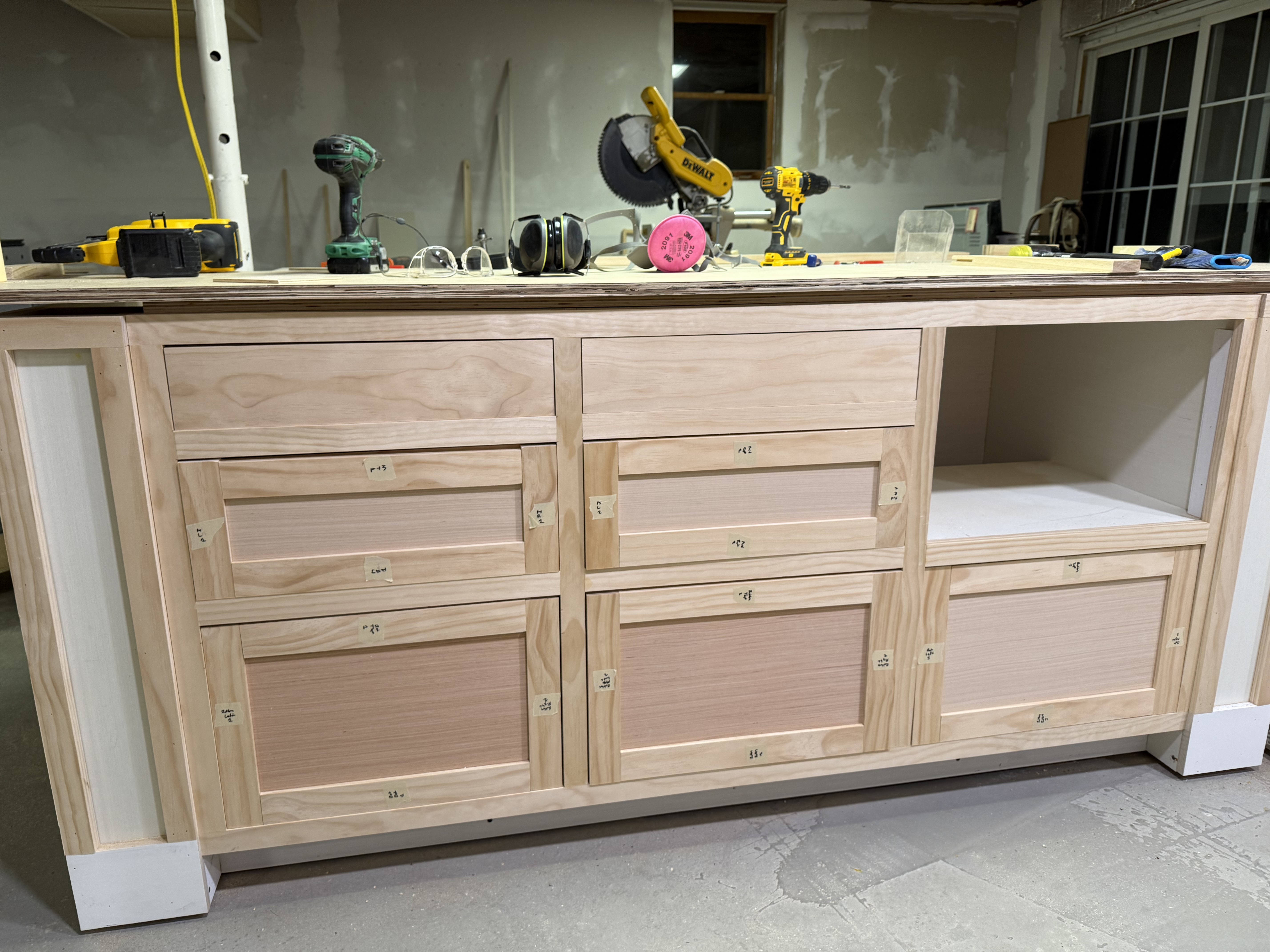 Adding drawer fronts