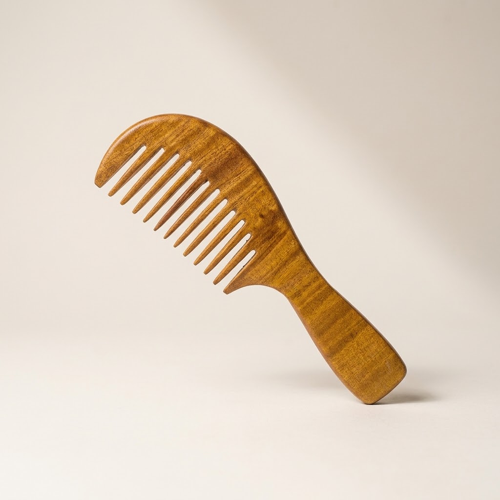 Anti-Dandruff Neem Wood Hair Comb