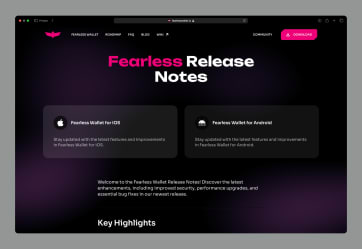 Fearless wallet