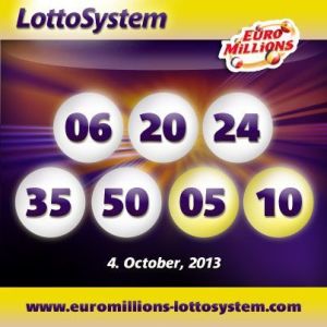 Dobbelt EuroMillions overførsel efter trækningen den 4. oktober