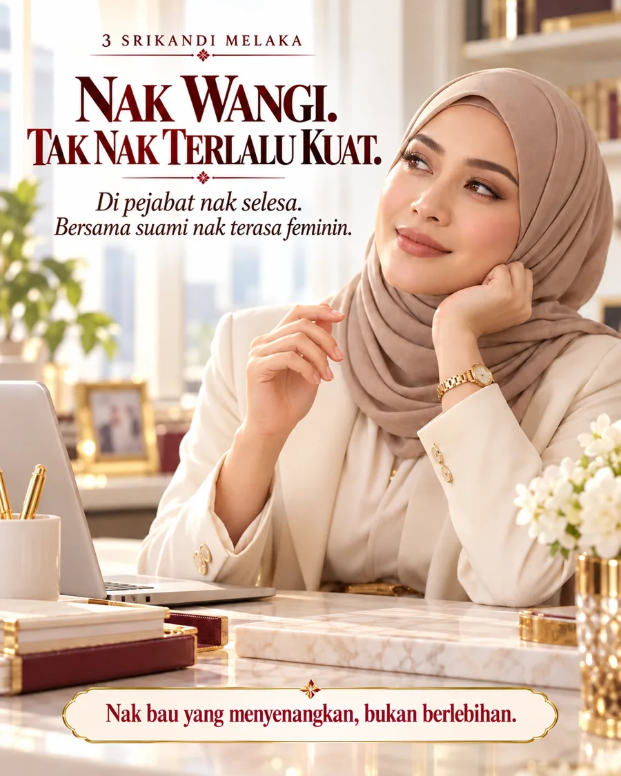 Nak wangian yang selesa untuk kerja dan bersama suami