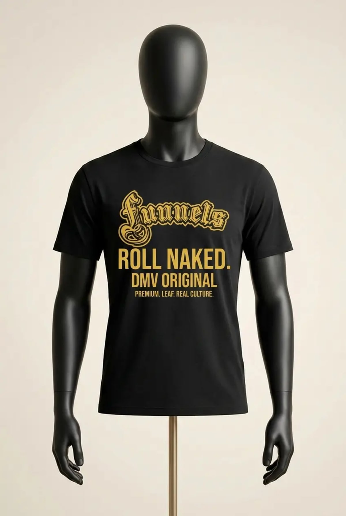 Roll Naked Tee — Black