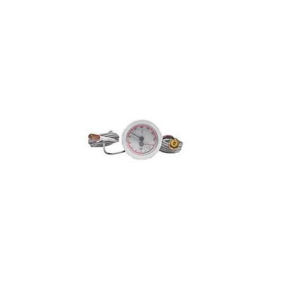 MANOTERMOMETRO BLANCO S/SOPORTE, 0-6 BAR, 0-100ºC