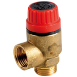 VALVULA SEGURIDAD 3 Bar 1/2" M-H SIN TOMA