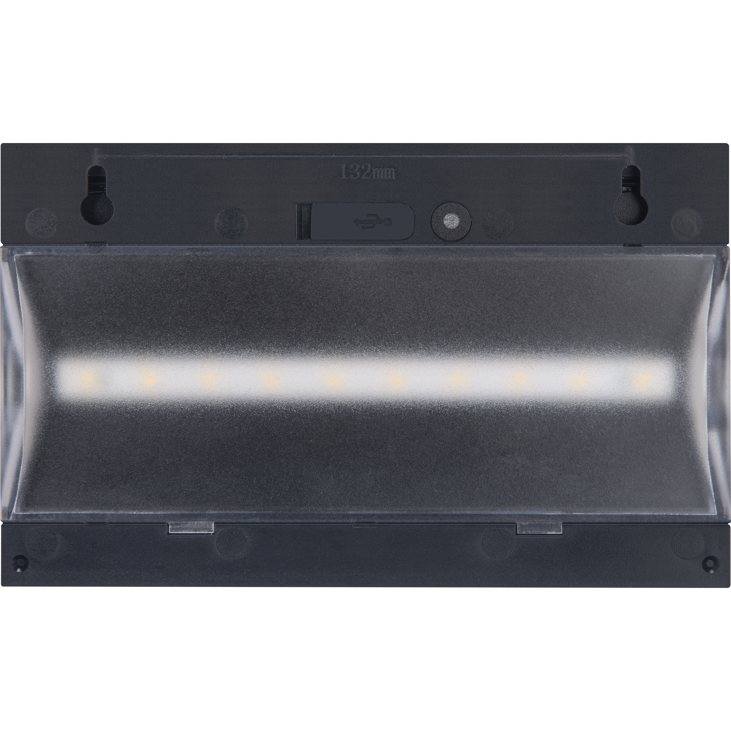 Luceco Prysm Decorative Outdoor Solar Wall Light with PIR Motion Sensor and USB Charging Port, LED Exterior Lighting, Black, IP54, 6W, 600lm, 4000K
