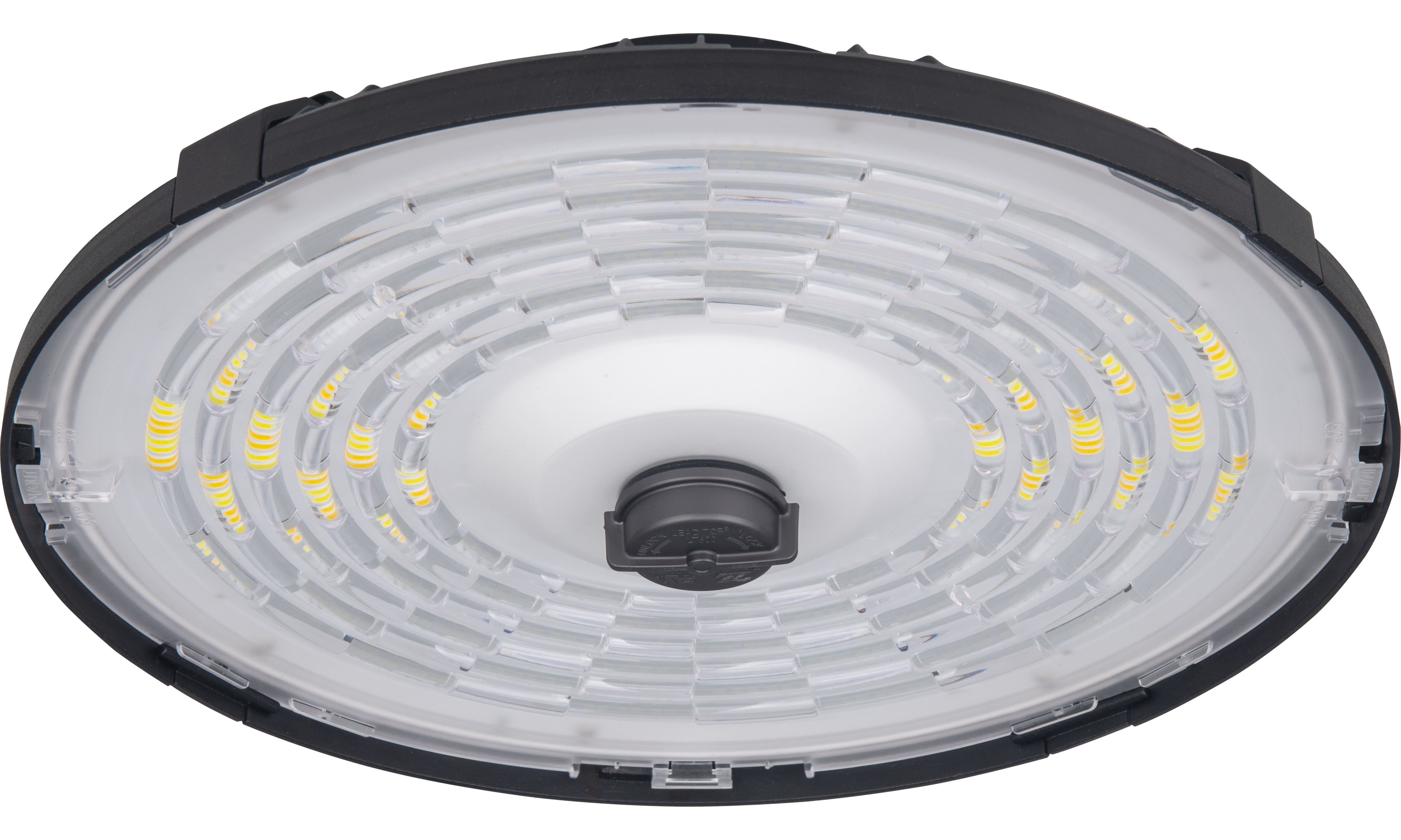 Luceco Titan All-in-One High Bay Luminaire, Power & Colour Change (CCT), Beam Change via Optic Lens, IP65, 100/150/200W, 175000/25000/32000lm, 4000/5000/6500K, with Zhaga Socket