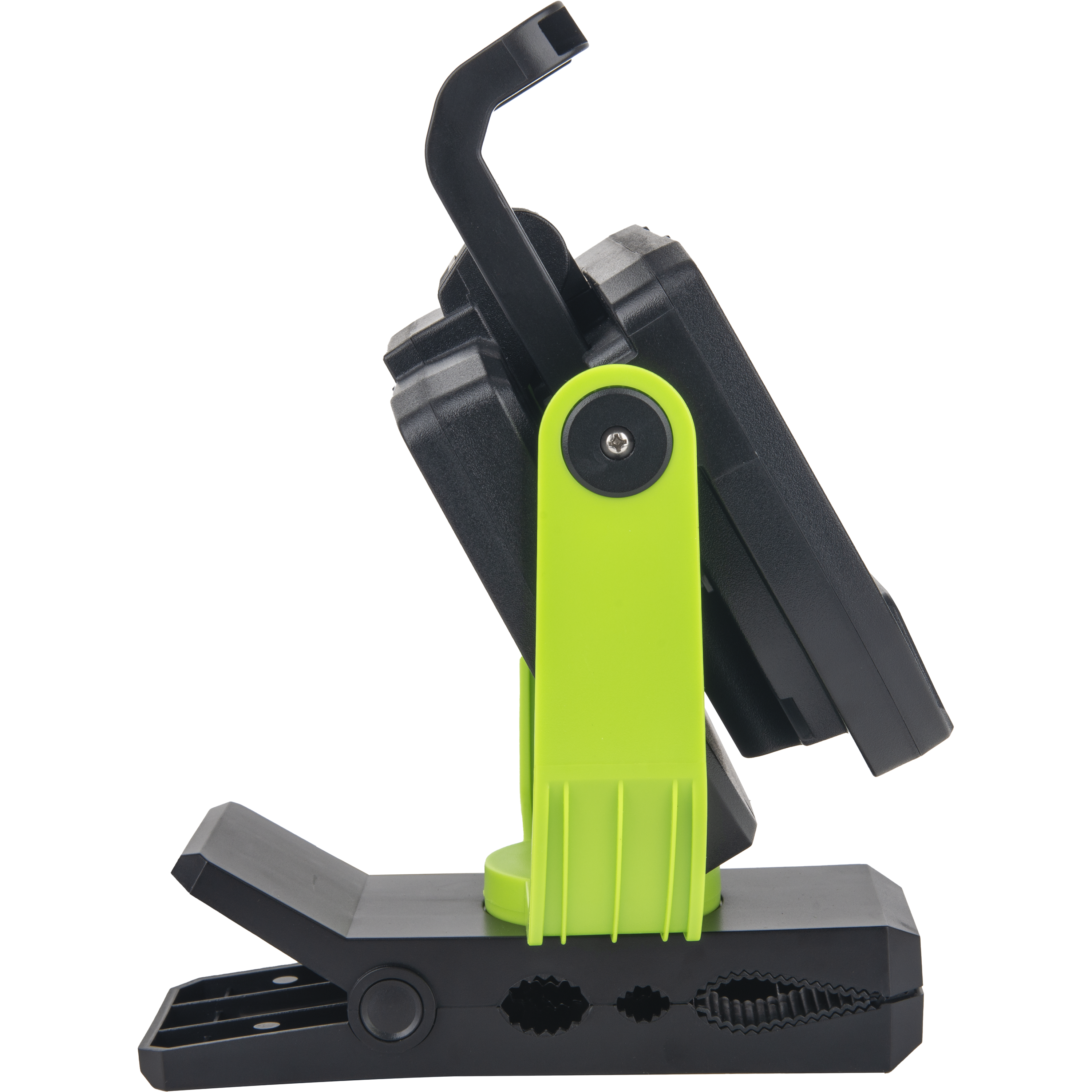 Luceco Twin Panel LED Worklight with Magnetic Clamp and USB Power Bank, Rechargeable, Fully Rotating and Tilting Inspection Light, Folding, High Capacity Battery, IP54, 30W, 2500lm, 6500K,