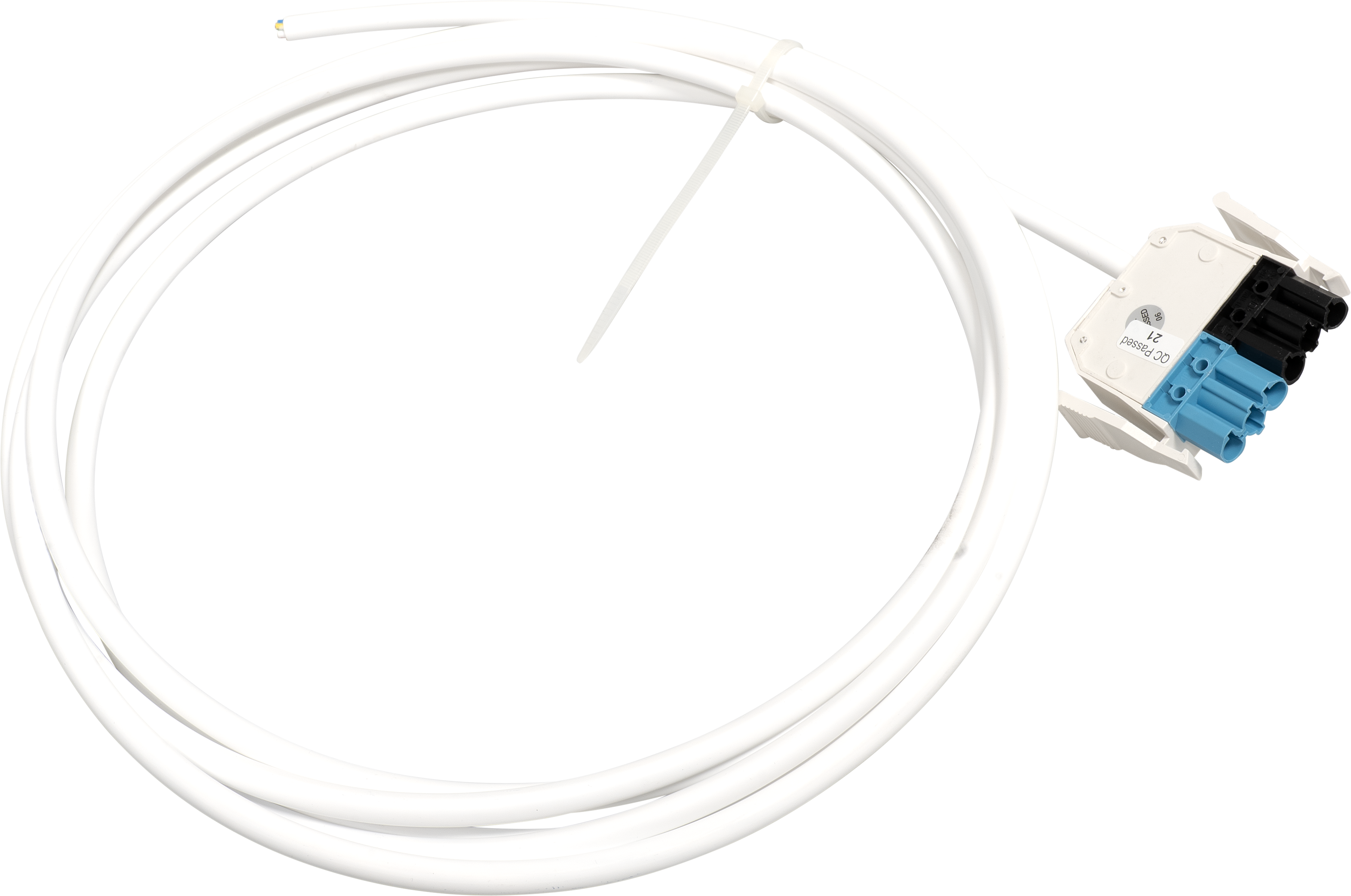 6-Pole Male White Luminaire Plug With 5M 5-Core Luminaire Lead