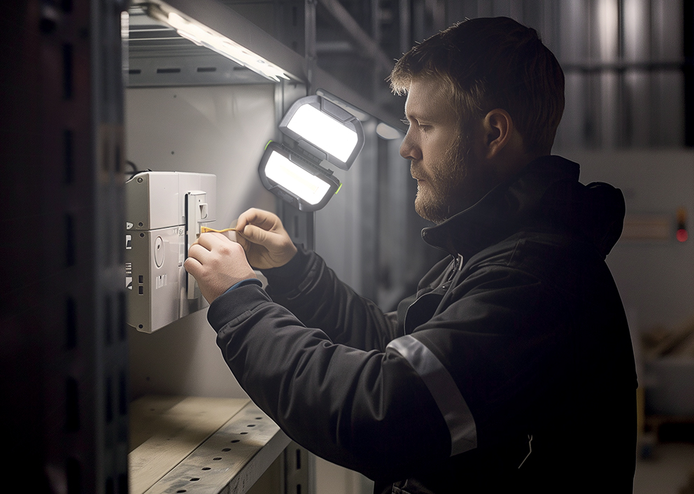 Luceco Twin-Panel Work Light