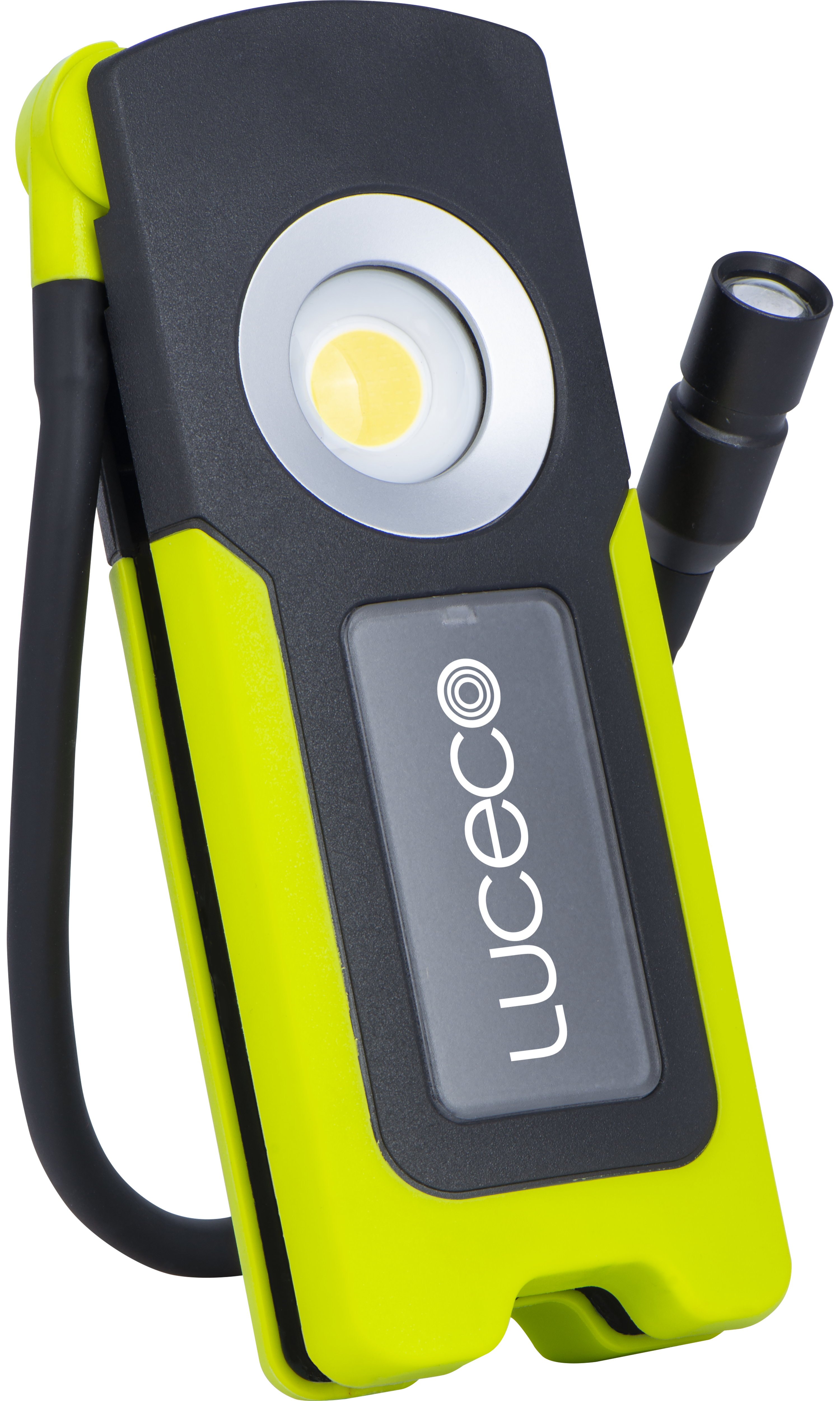 Luceco Inspection Pipe LED Torch with Flexible Hose, USB-C Rechargeable, Full Rotation, 4 Lighting Modes, Worklights, IP54, 10W, 1000lm, 6500K