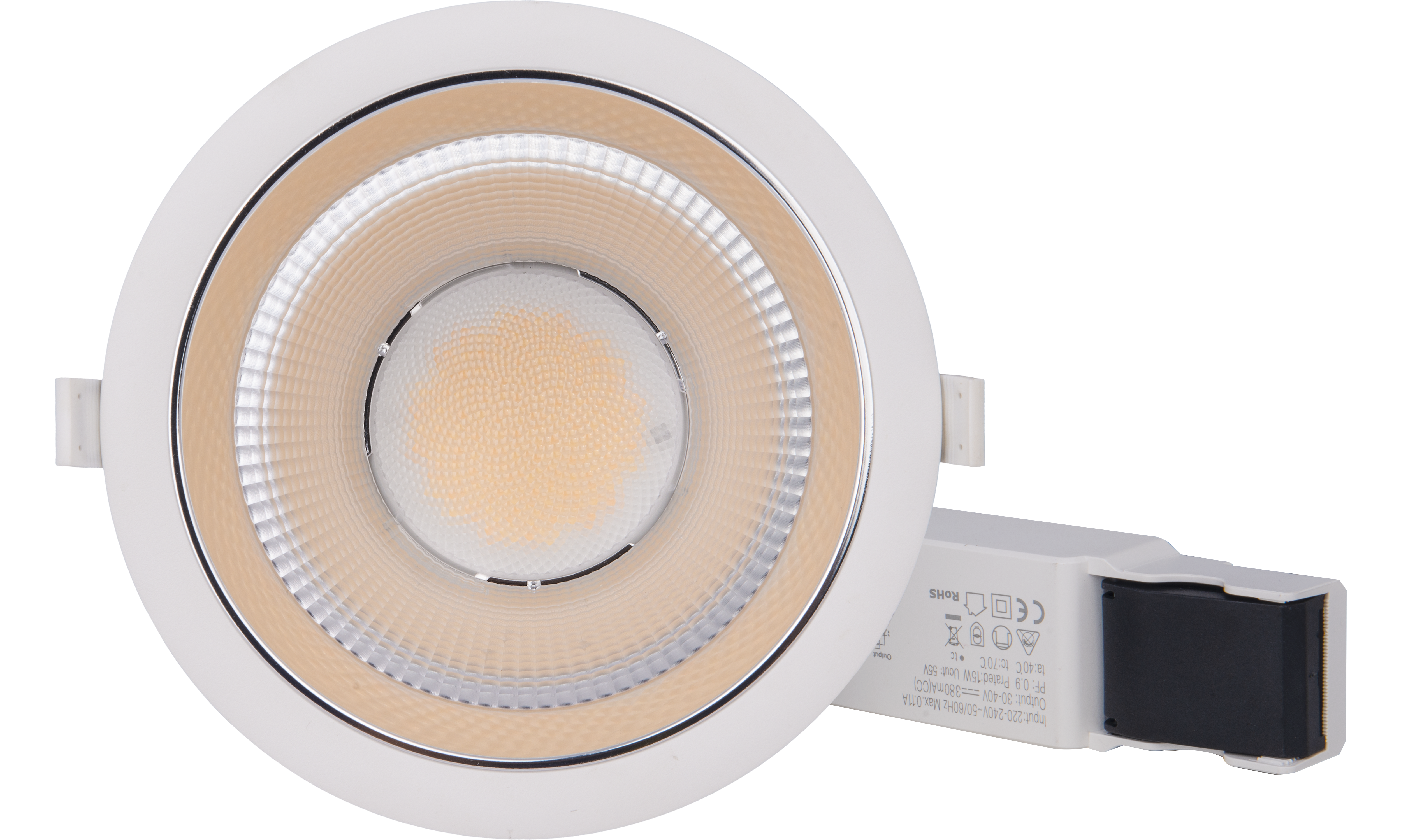 Luceco Carbon Recessed Downlight 15W CCT