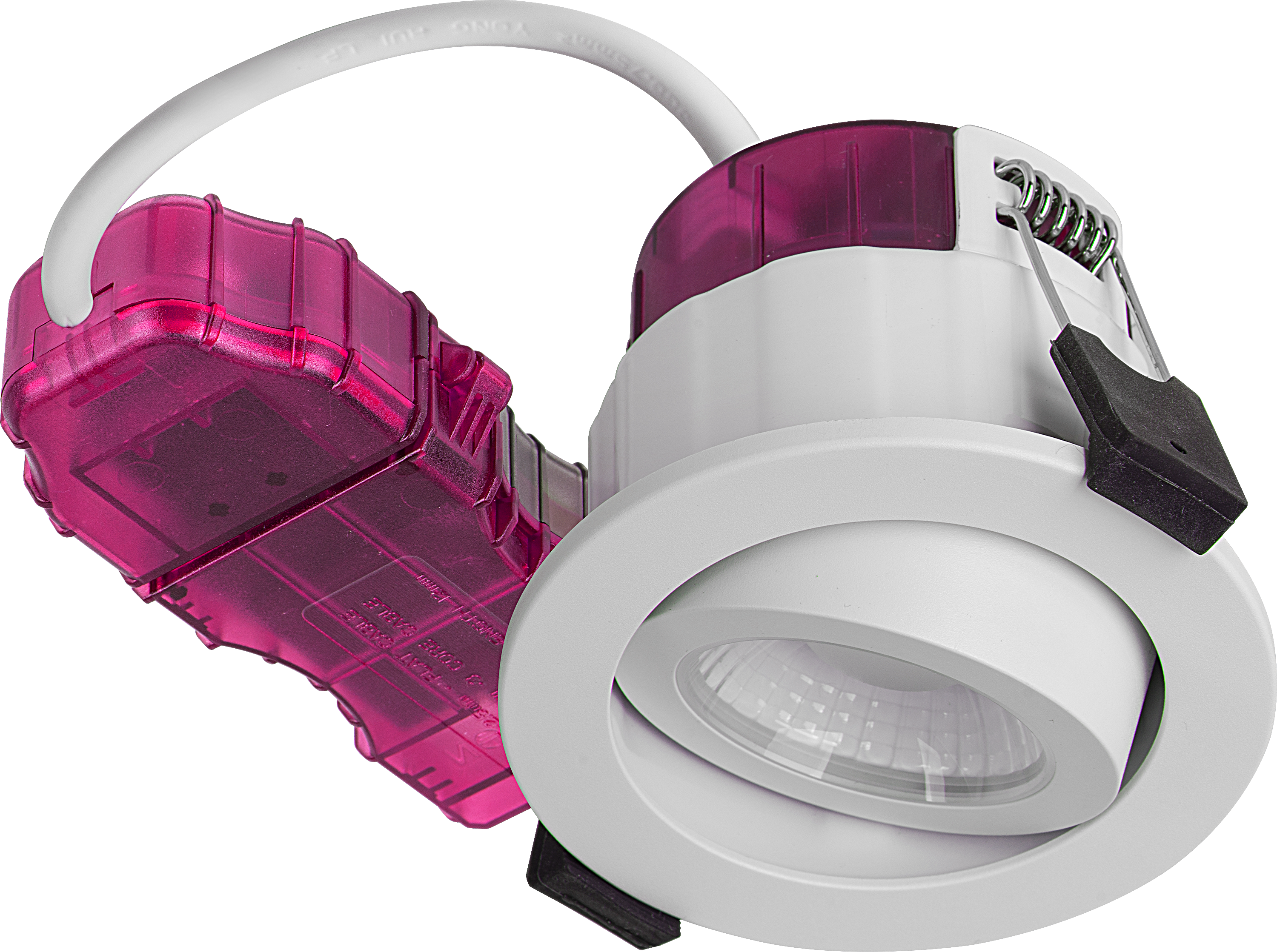 FType Elite Fire Rated Downlight 4W/6W 690lm Power Change with 4Colour CCT 2700, 3000, 4000K, 6000K  Dimmable IP65 White - Adjustable