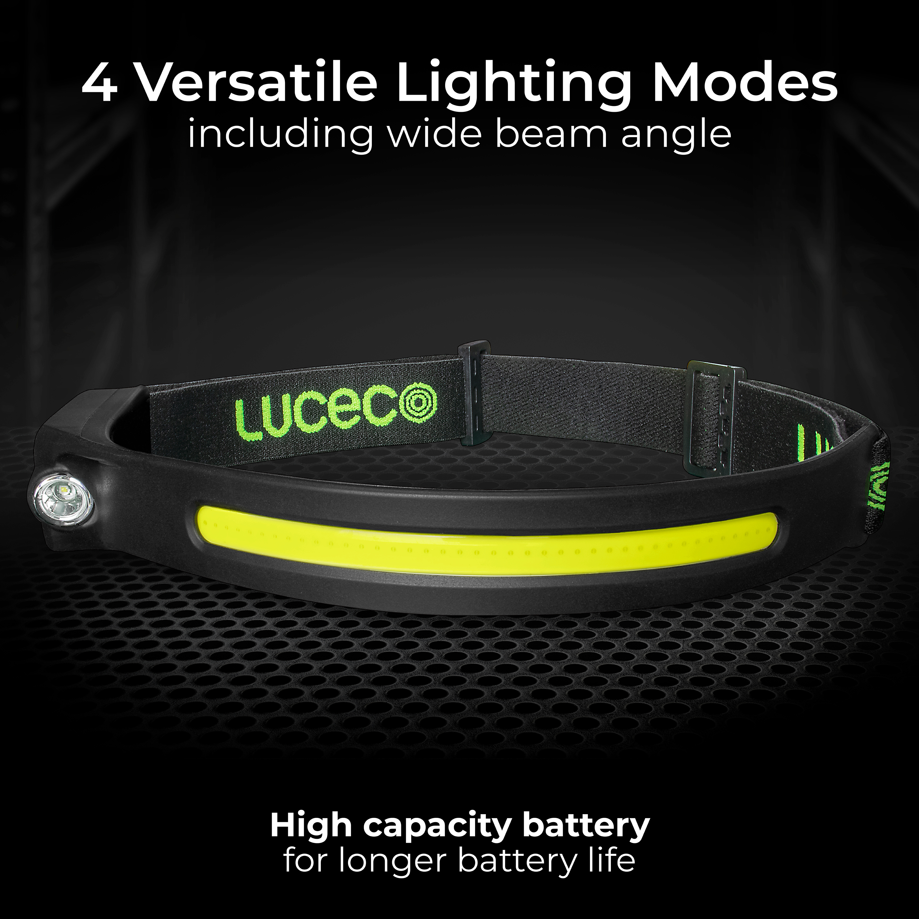 Flexable Headtorch with Motion Sensor 350lm+150lm USB Rechargeable