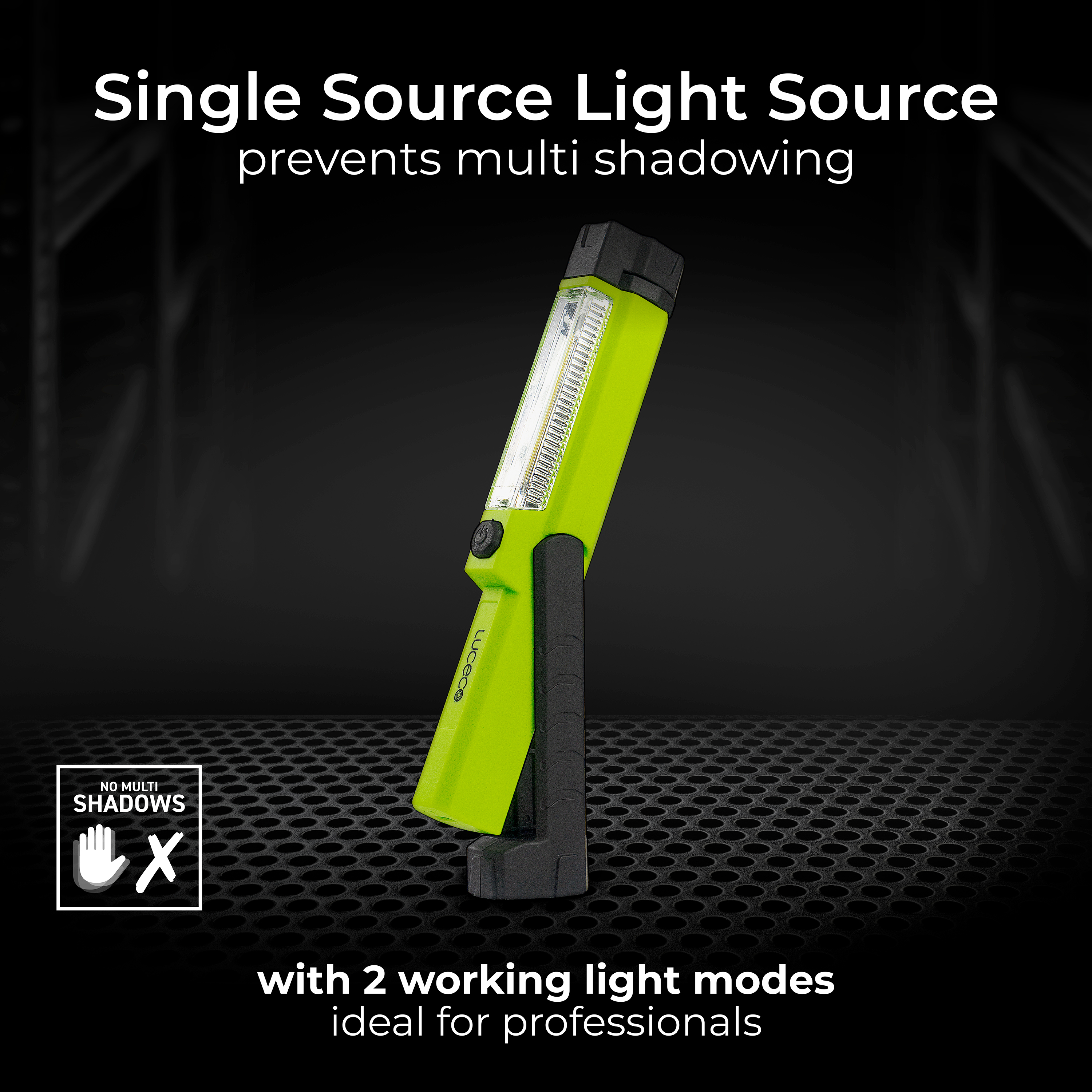 Luceco tilting mini inspection torch 5v 1.5w 150lm 6500k - USB charged