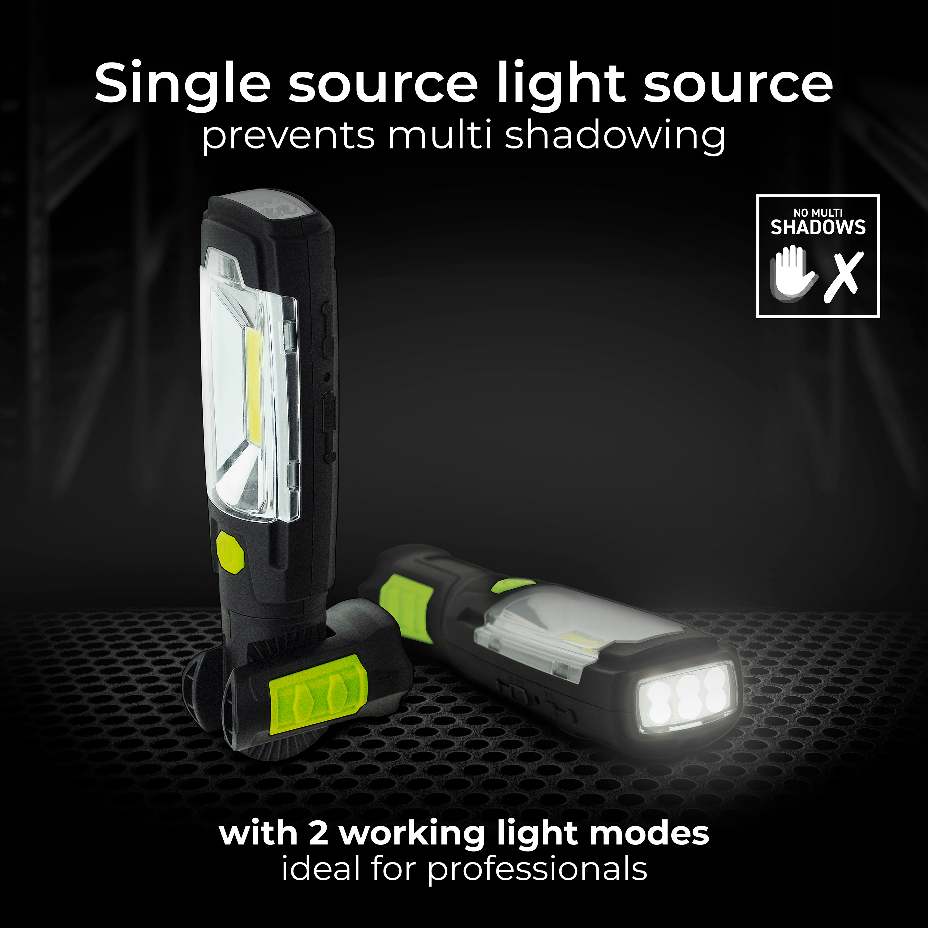 Luceco rotation inspection torch with powerbank 5v 3w 300lm 6500k - USB charged
