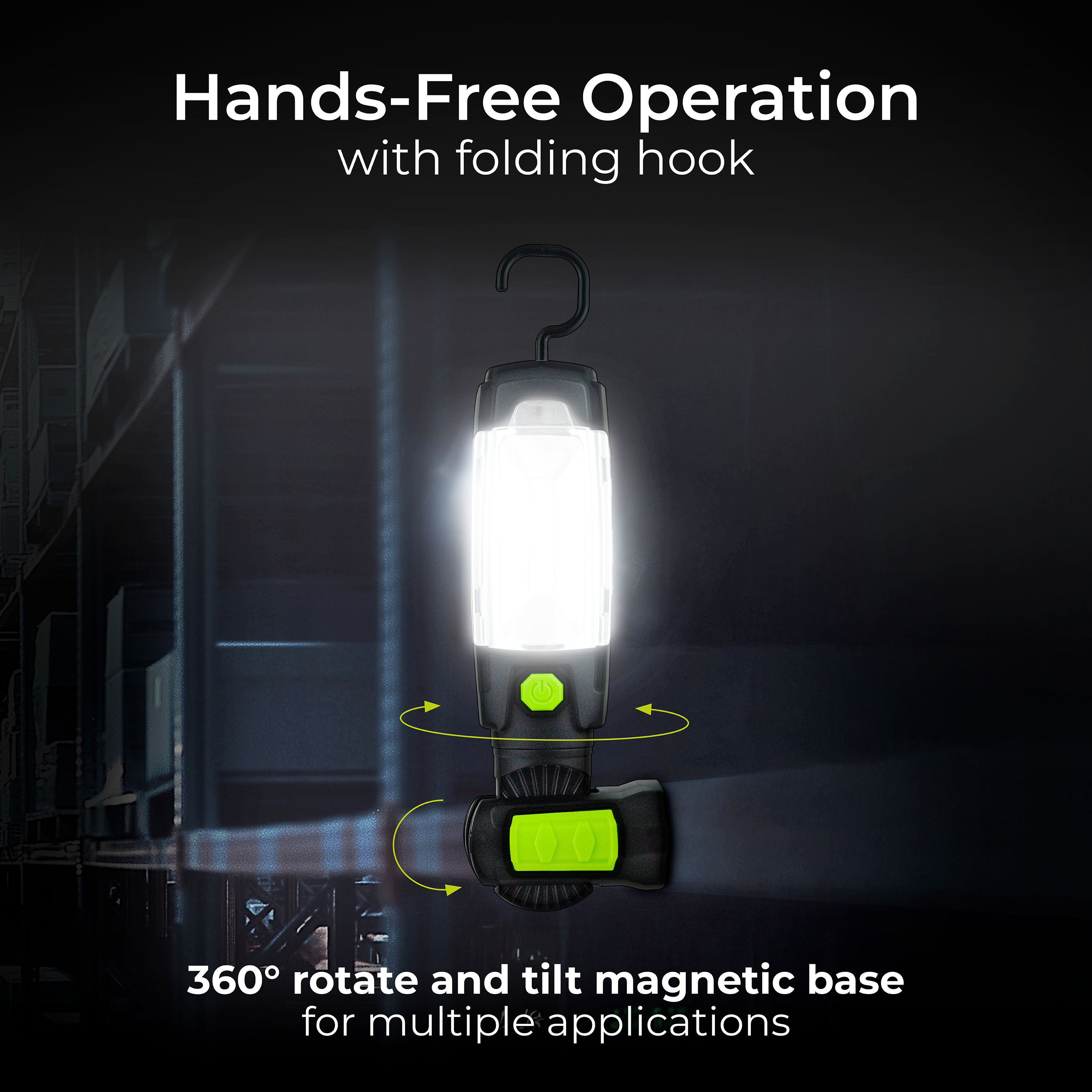 Luceco rotation inspection torch with powerbank 5v 3w 300lm 6500k - USB charged