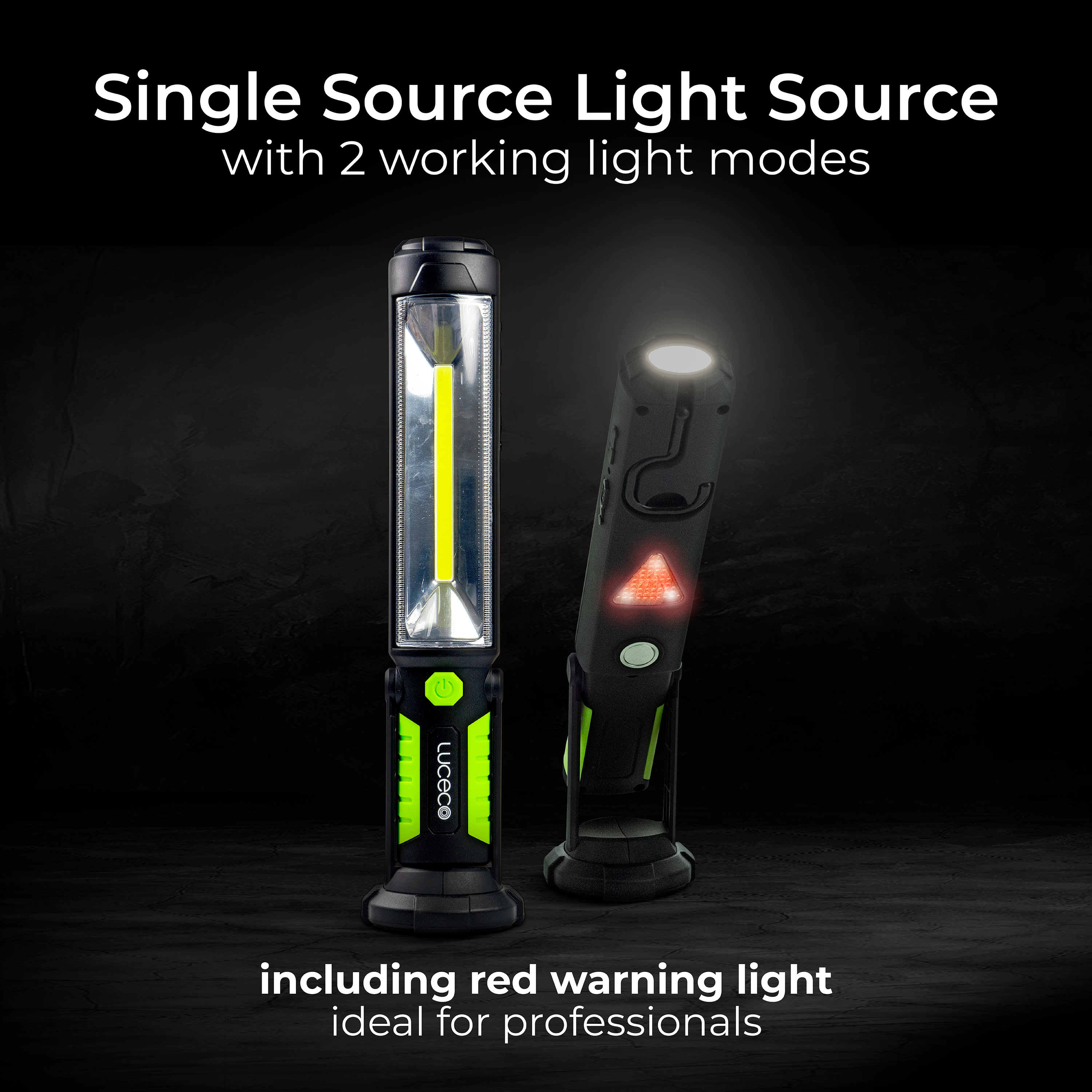 Luceco tilting inspection torch with powerbank 5v 5w 450lm 6500k - USB charged