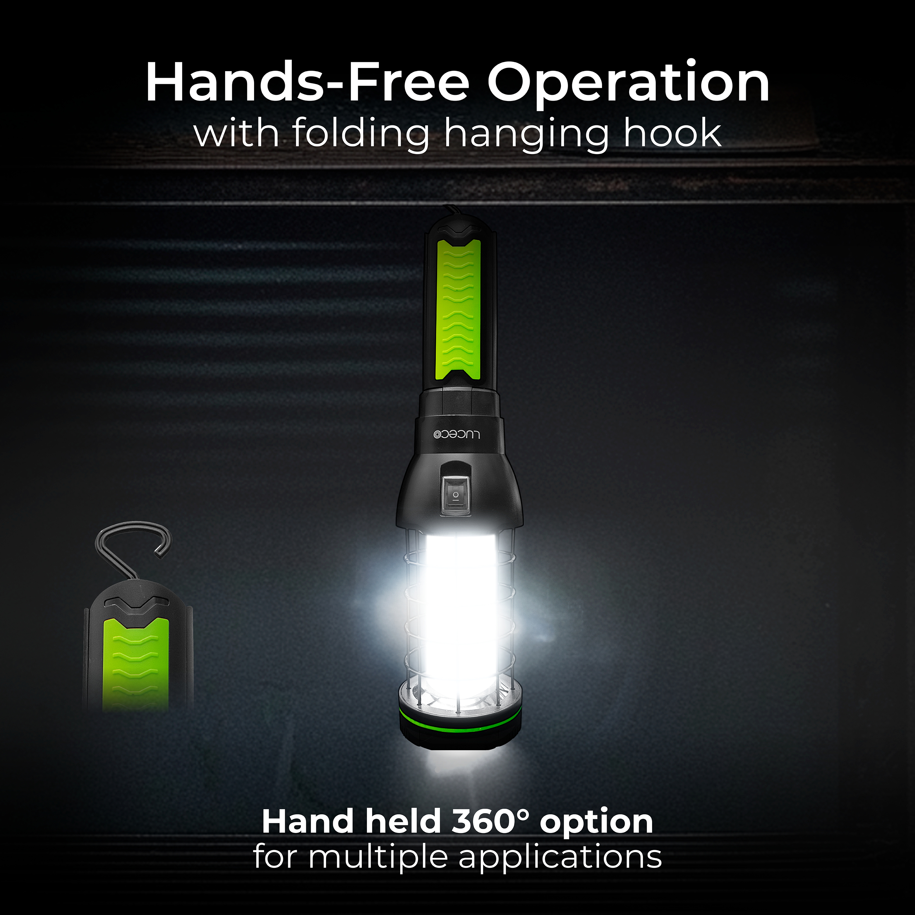 Luceco Cage Inspection Torch, USB, 10W