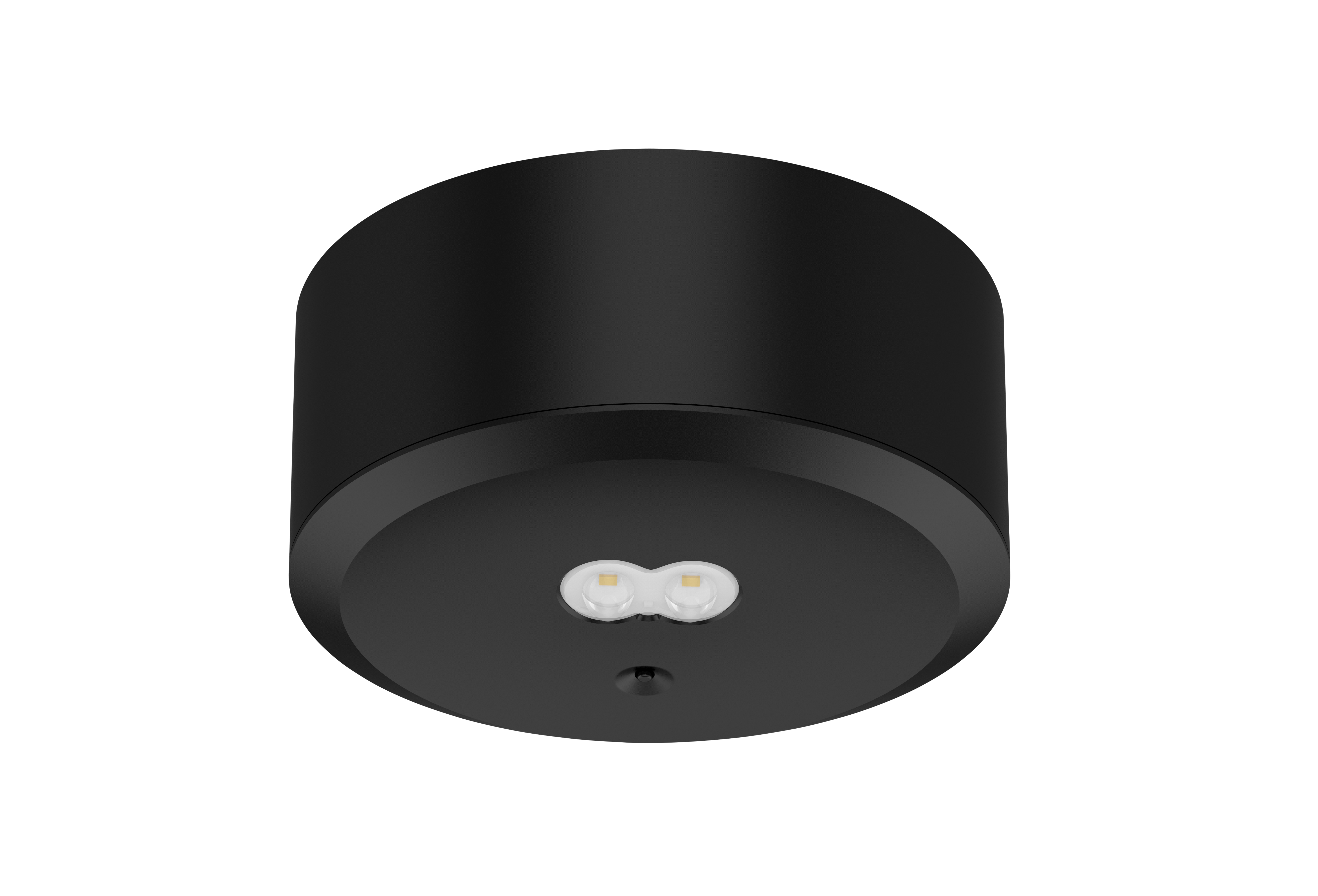 Luceco Tempus DALI Surface Downlight, 3hr, 3W, 240lm, Black with Open Area and Corridor Optic