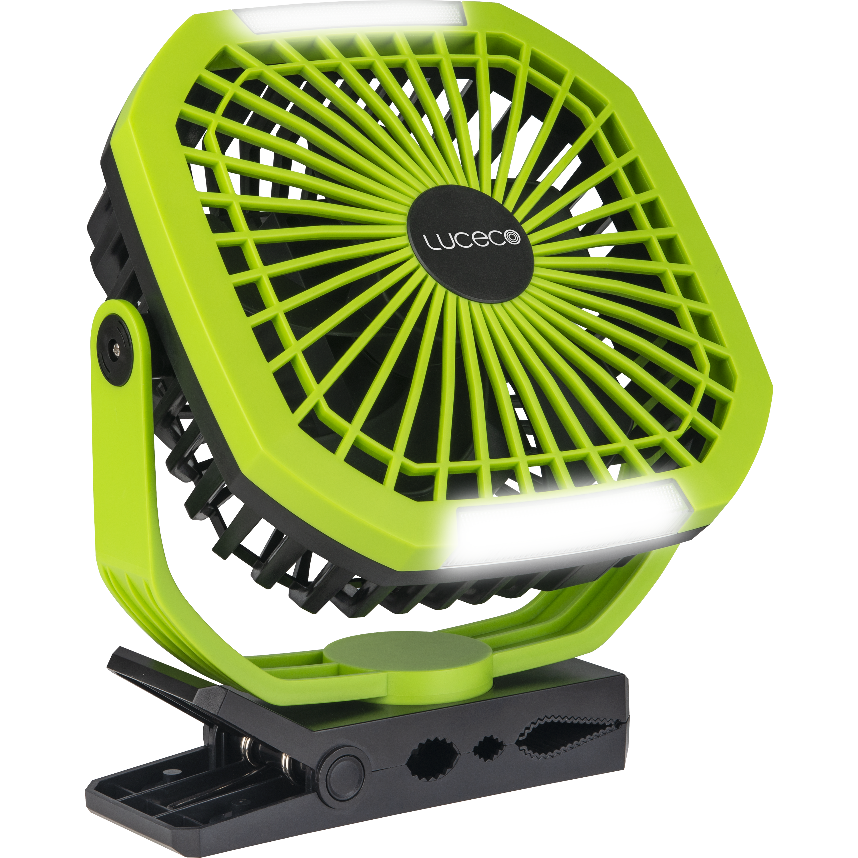 Luceco Inspection Light with Fan, Magnetic Clamp and Power Bank, USB-C Rechargeable, Portable Worklight, 10W,  250lm, 6500K