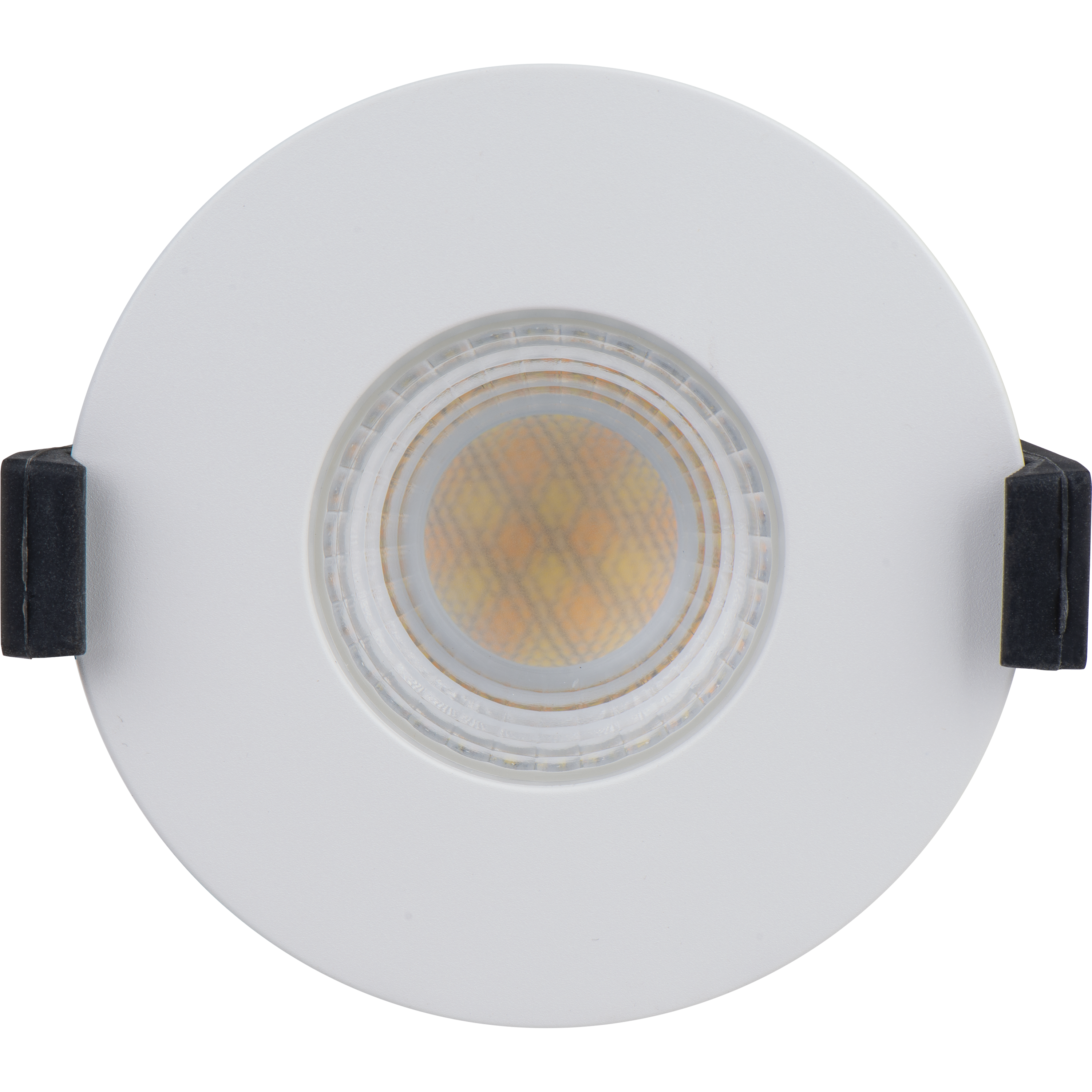 FType MK2 Fire Rated Downlight  4W/6W 750lm Power Change with 4Colour CCT 2700, 3000, 4000K, 6000K Dimmable IP65 White bezel - Flat