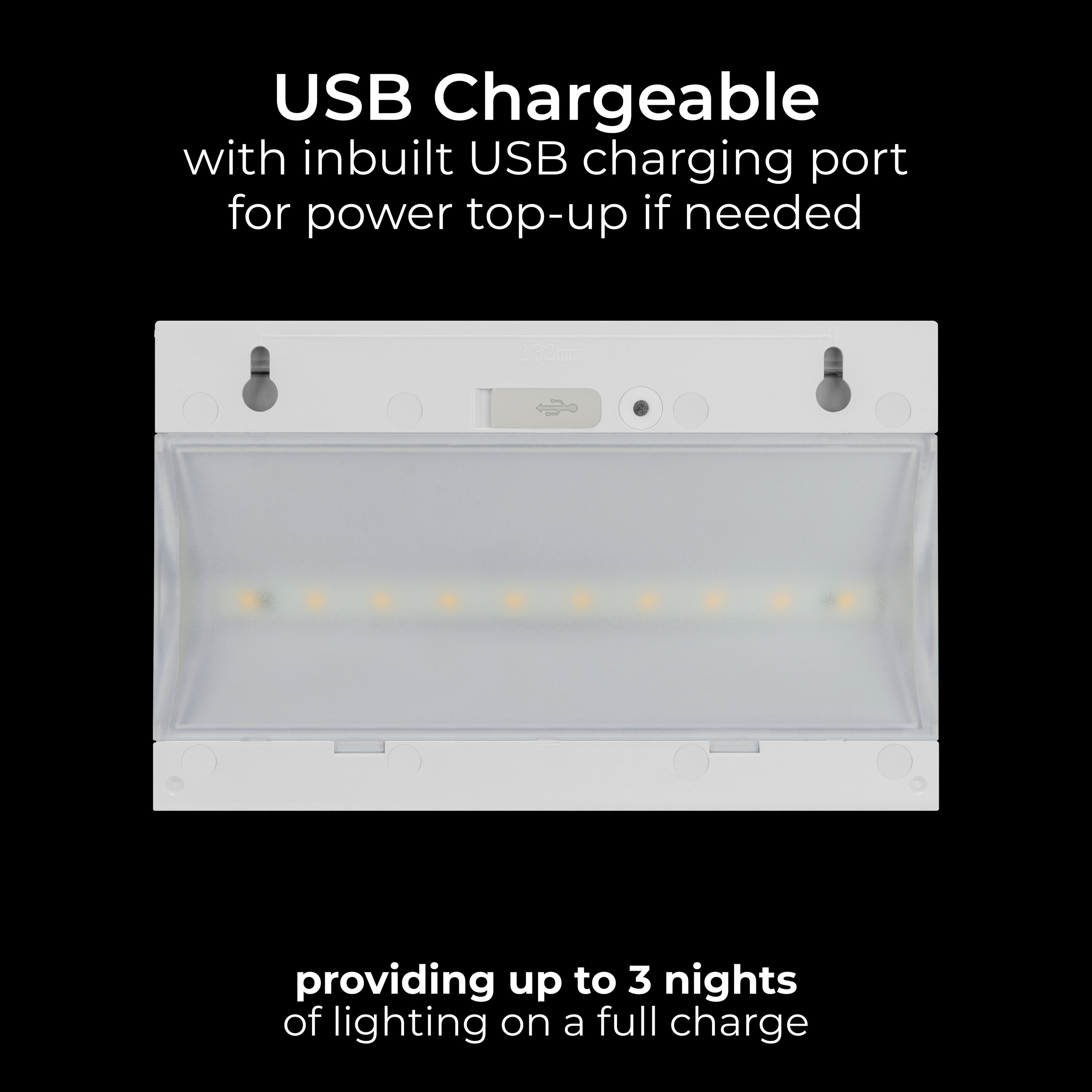 Luceco Prysm Decorative Outdoor Solar Wall Light with PIR Motion Sensor and USB Charging Port, LED Exterior Lighting, White, IP54, 6W, 600lm, 4000K