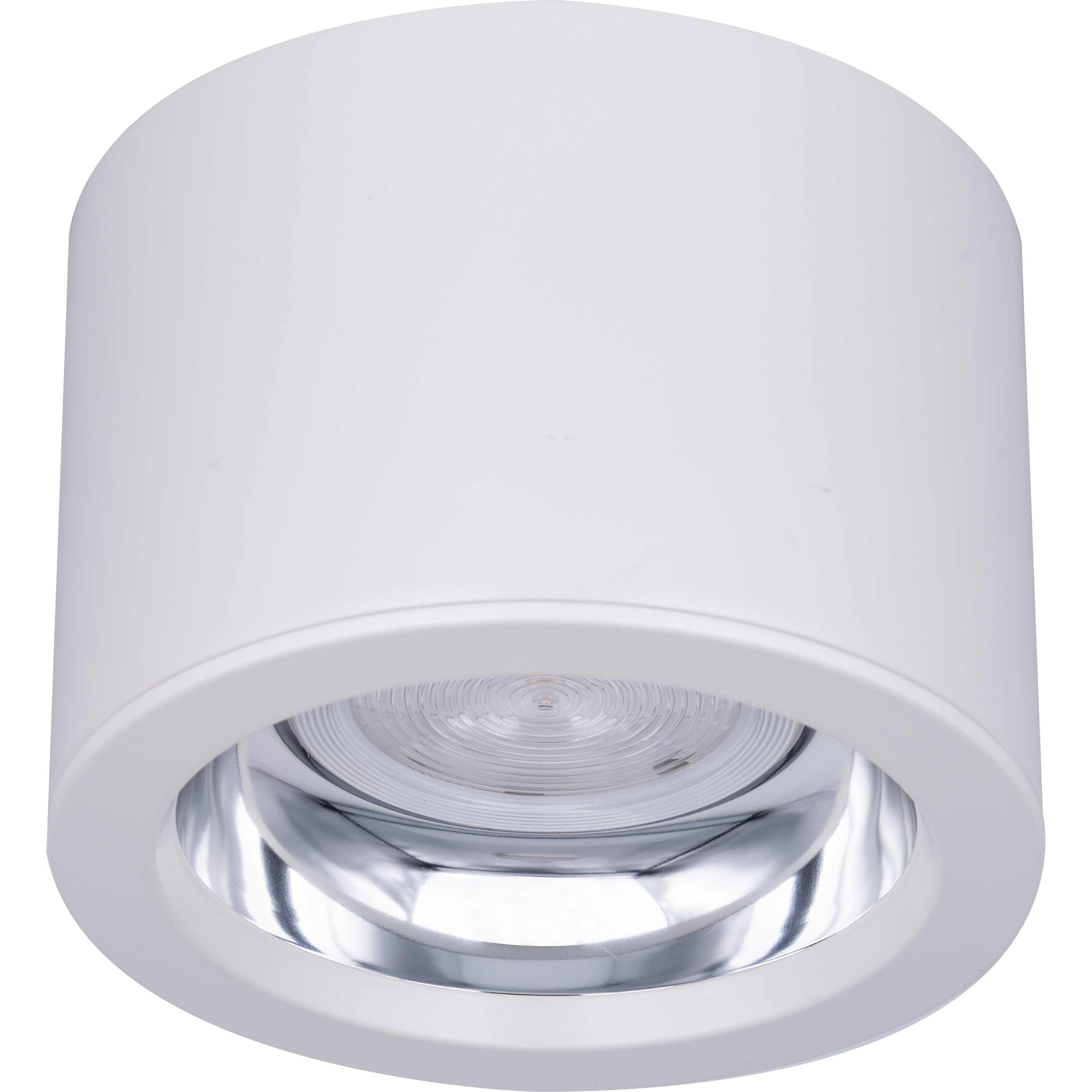 Platinum Mini Surface Downlight Gloss Reflector RAL 9016 162mm 1100lm 8W 4000K Fixed Output