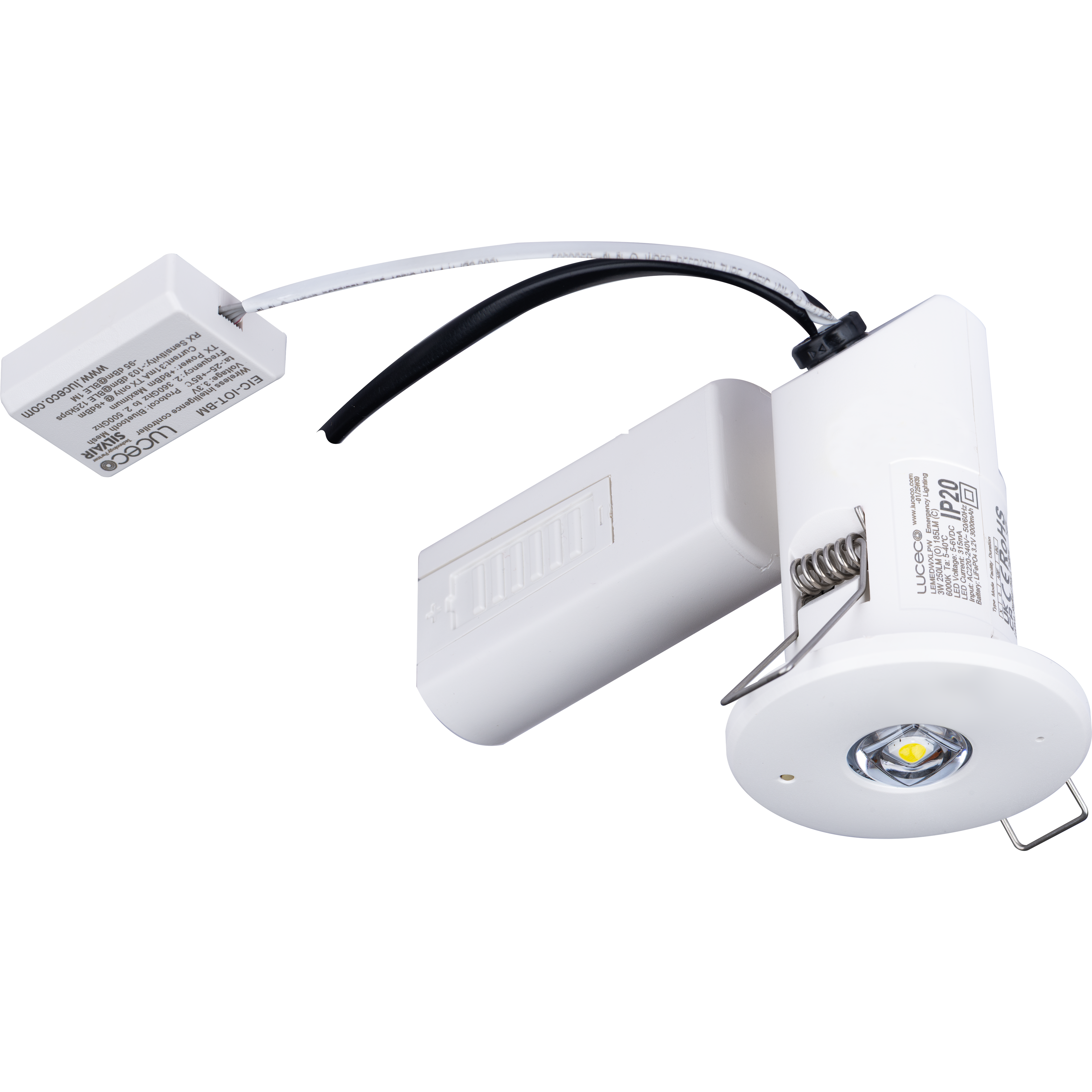Tempus Connect Recessed Downlight 3hr, with Open Area and Corridor Optics