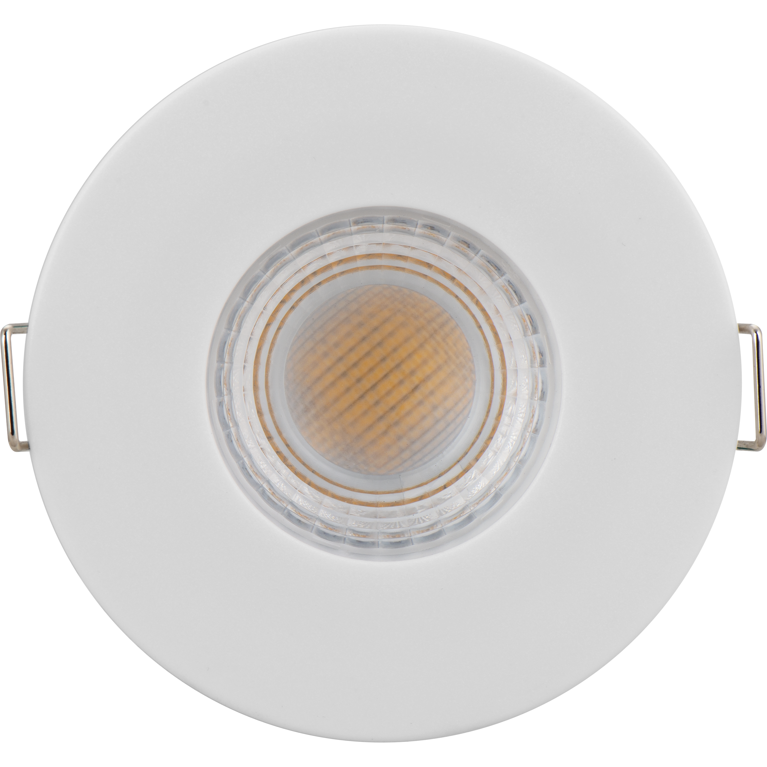 FType Essence Fire Rated Downlight 5W 515lm 3000K Dimmable IP65 White bezel -  Flat