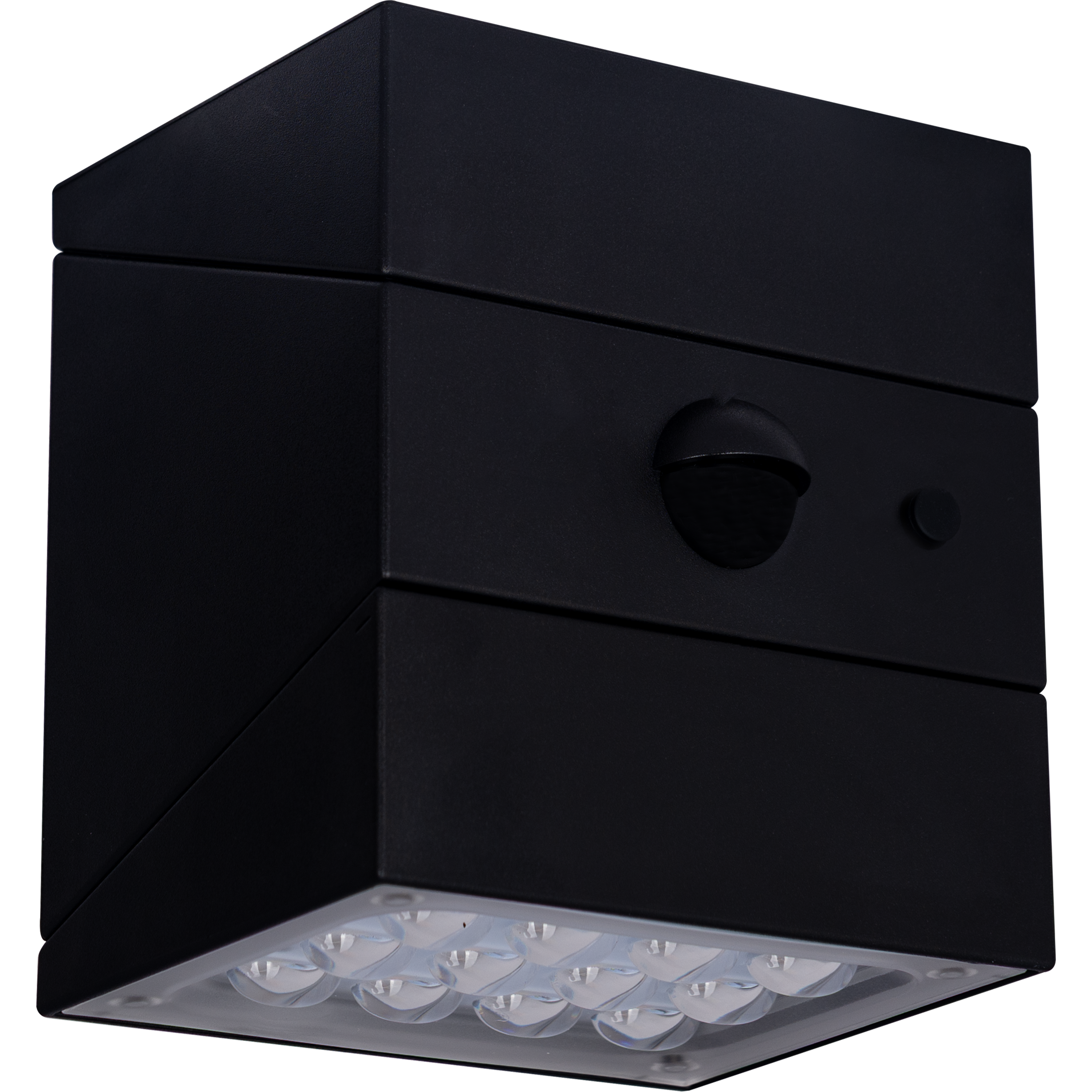 Luceco Rubix Solar Wall Light USB-C Port, PIR & CCT, Adjustable, Black