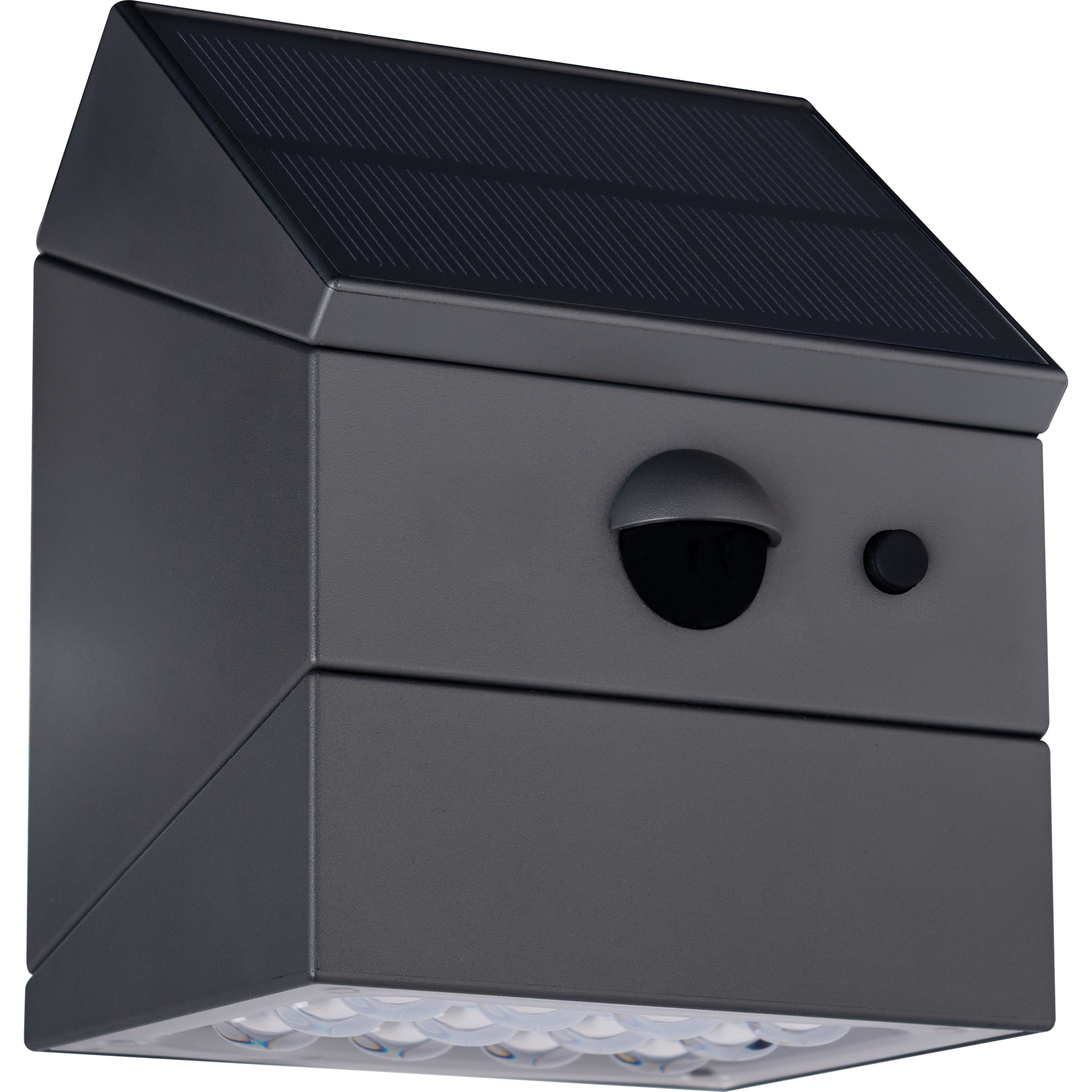 Luceco Rubix Solar Wall Light USB-C Port, PIR & CCT, Adjustable, Grey