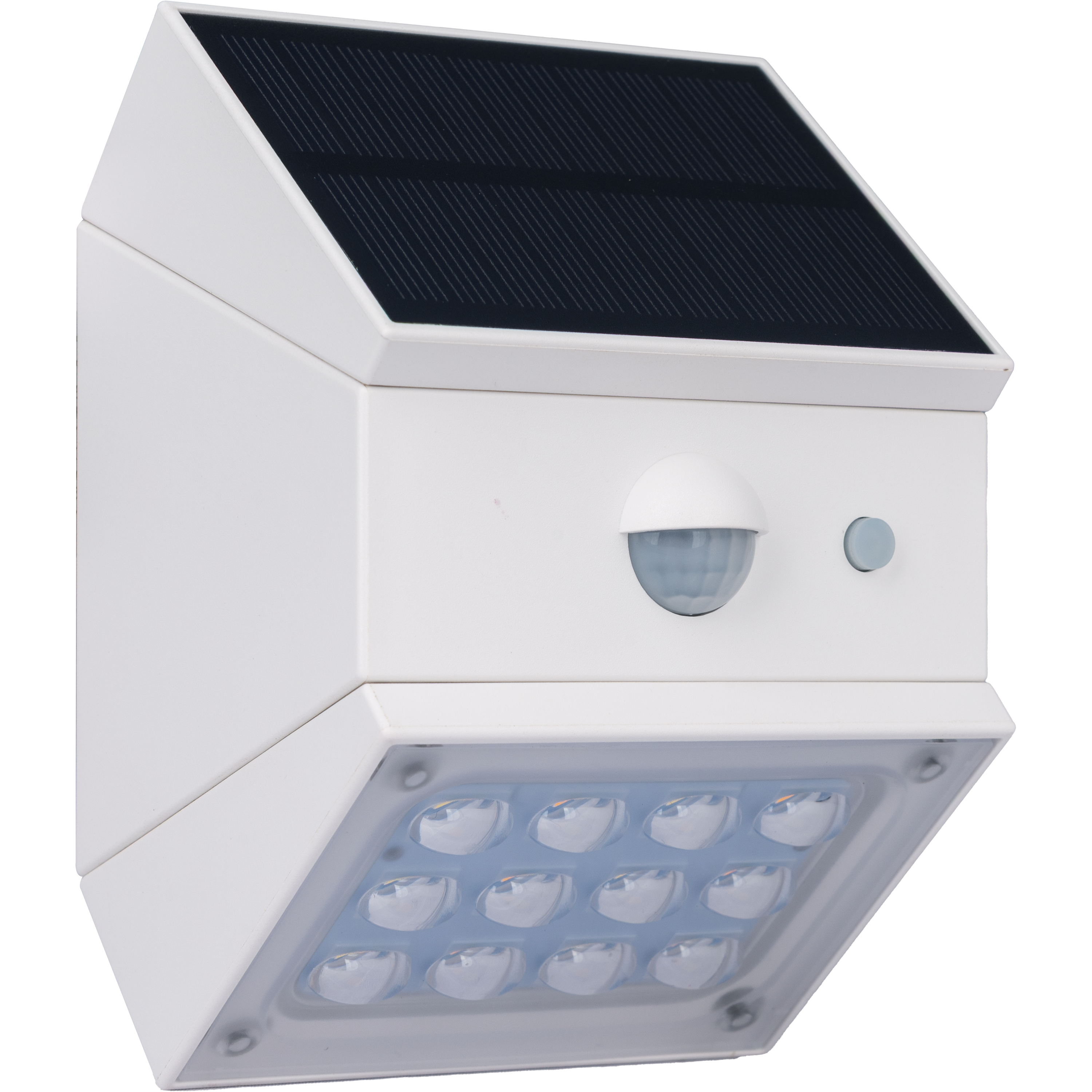 Luceco Rubix Solar Wall Light USB-C Port, PIR & CCT, Adjustable, White