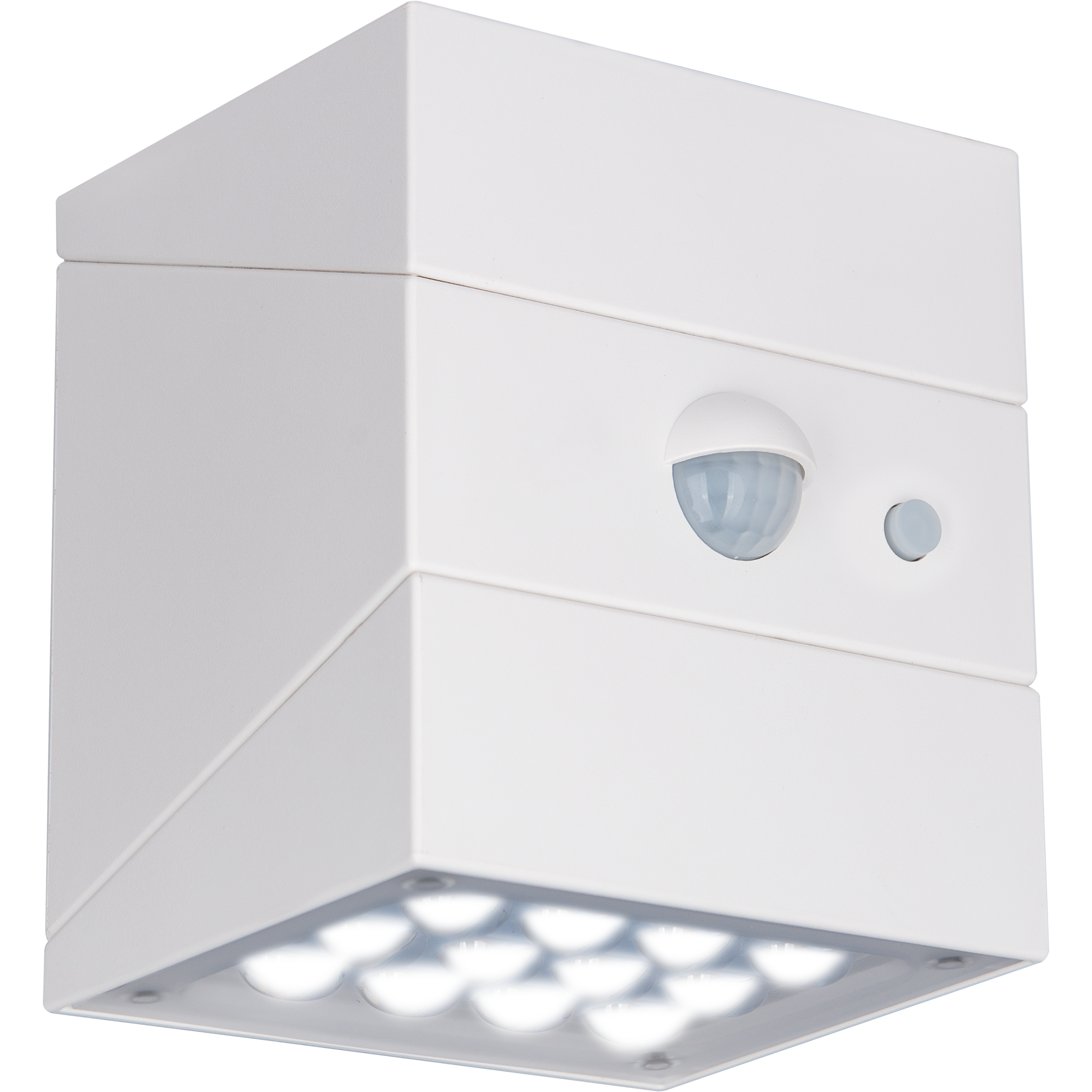 Luceco Rubix Solar Wall Light USB-C Port, PIR & CCT, Adjustable, White