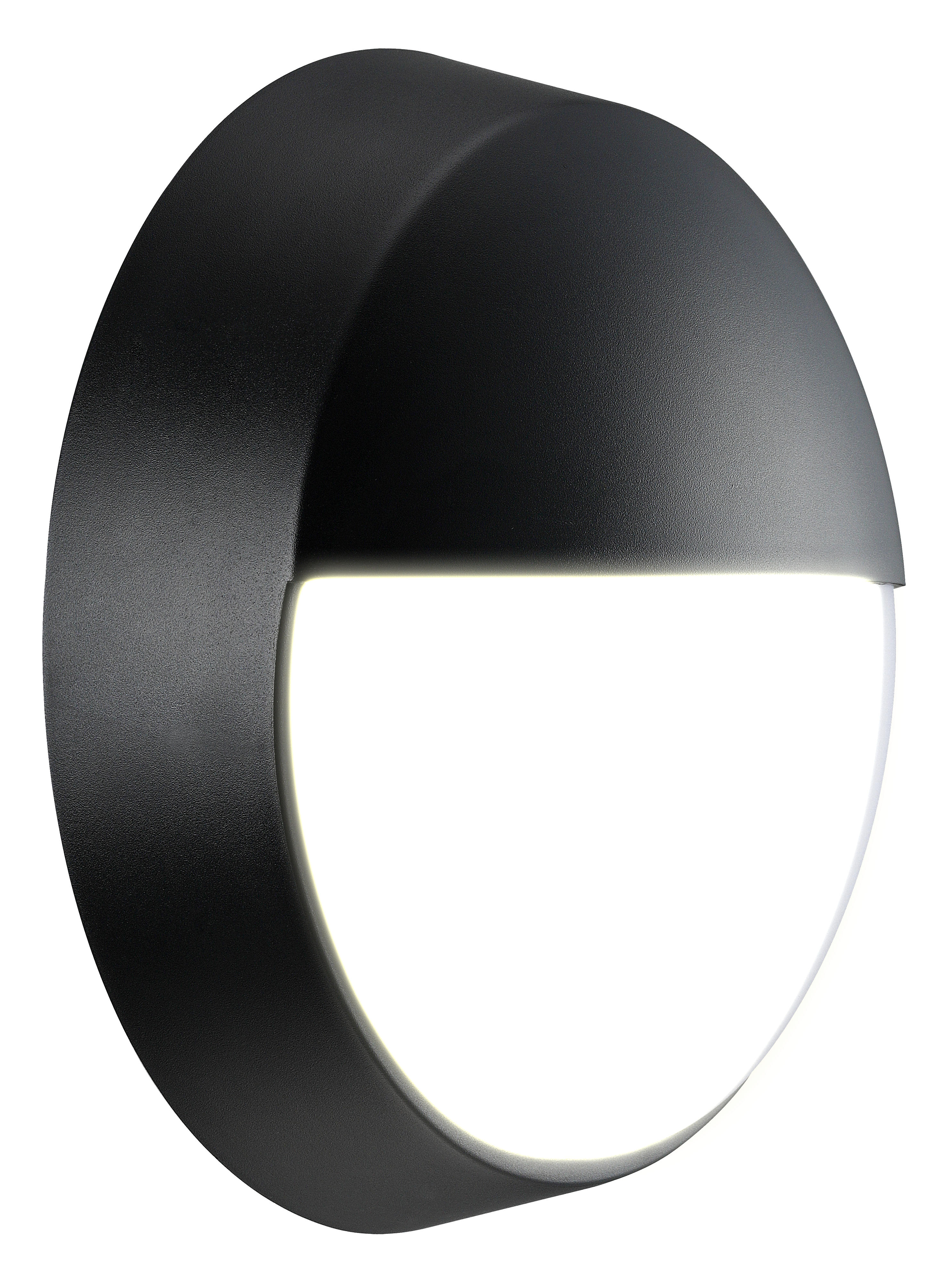 Exterior residential bulkhead eyelid 400lumens with white or black bezel