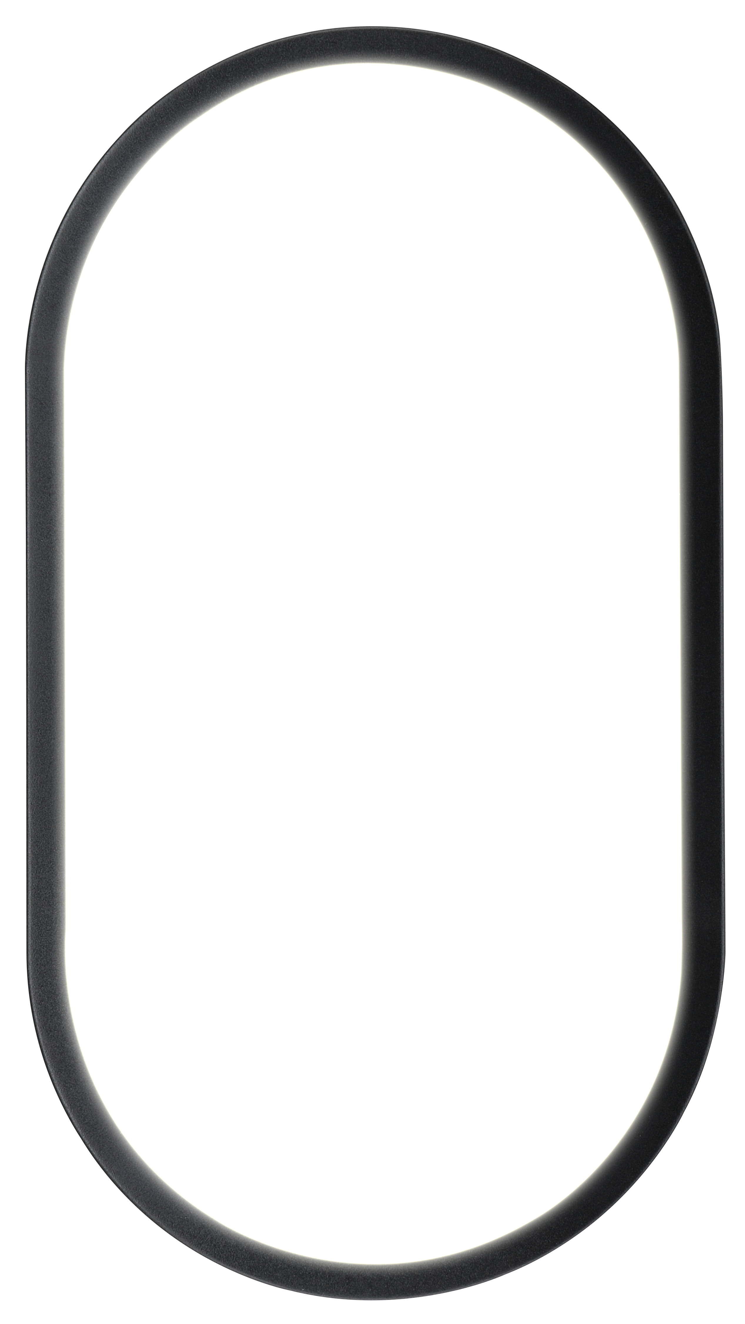 Exterior residential bulkhead oval 700lumens with white or black bezel