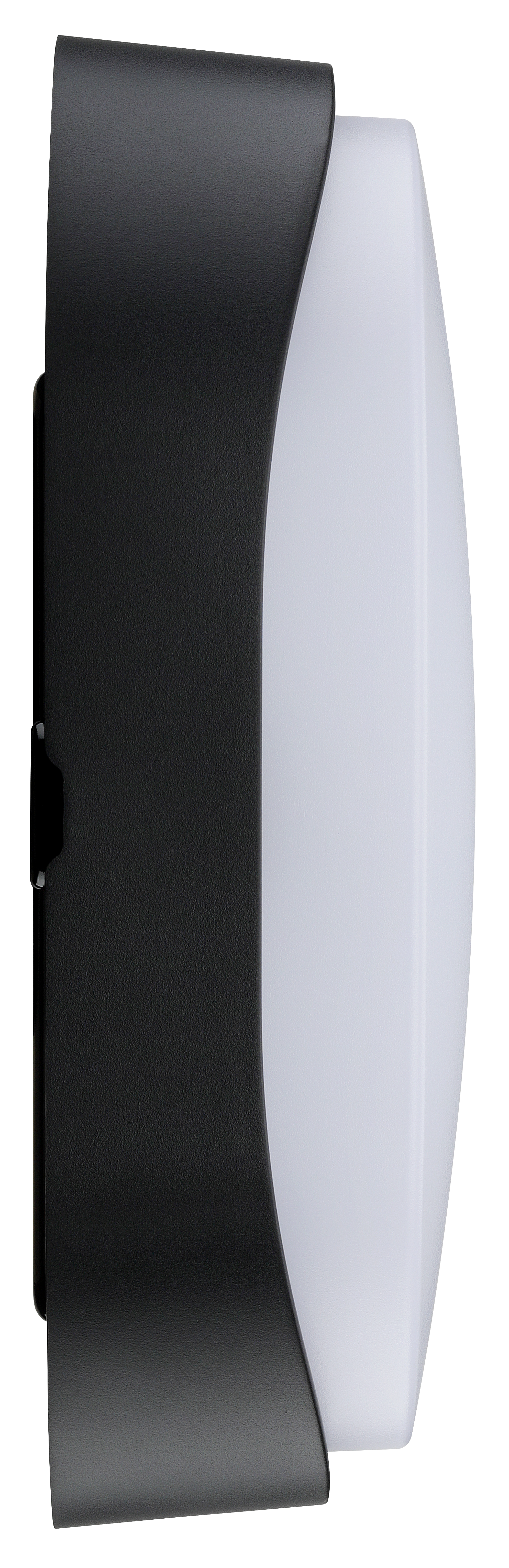 Exterior residential bulkhead oval 700lumens with white or black bezel