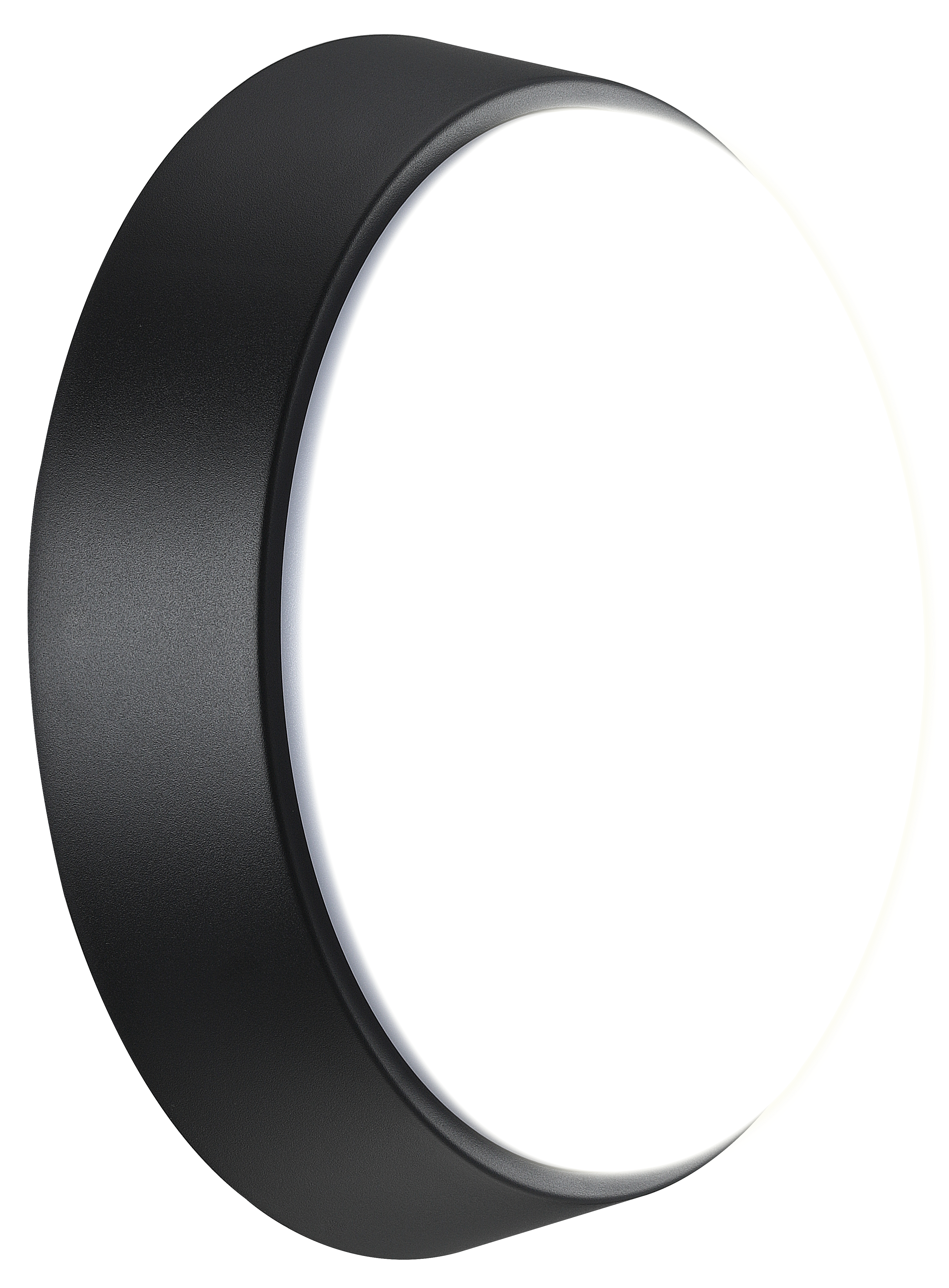 Exterior residential bulkhead round 700lumens with white or black bezel